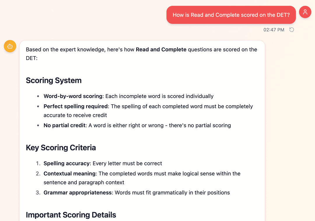 Expert Advice, Powered by AI Interface
