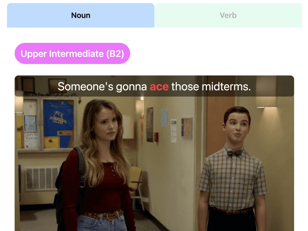 Vocabulary Builder Interface